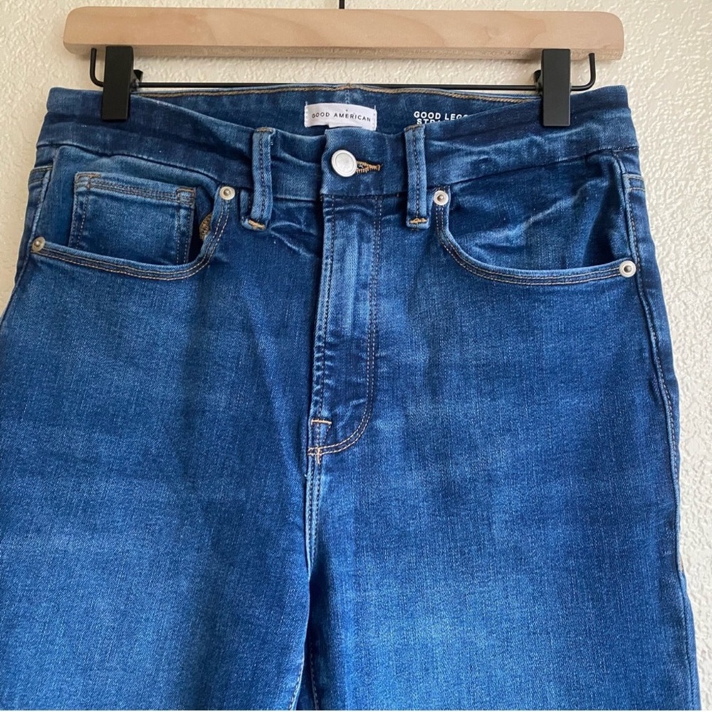Good American ALWAYS FITS GOOD LEGS STRAIGHT in Blue1571 - Picture 5 of 9